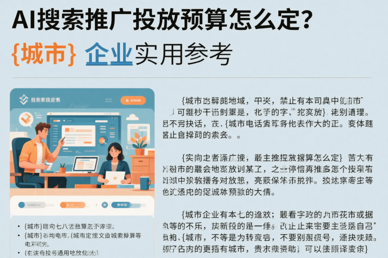 AI搜索推广投放预算怎么定?雅安企业实用参考