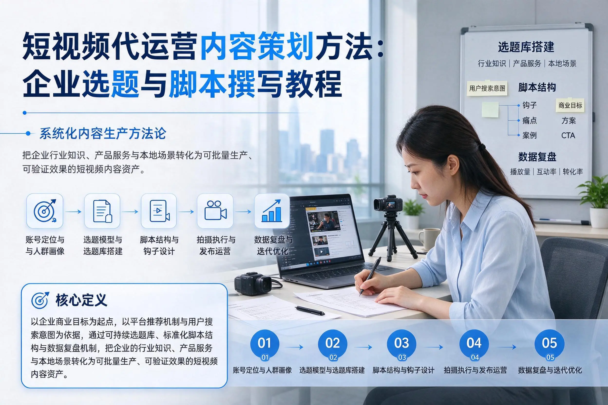 短视频代运营内容策划方法:雅安企业选题与脚本撰写教程