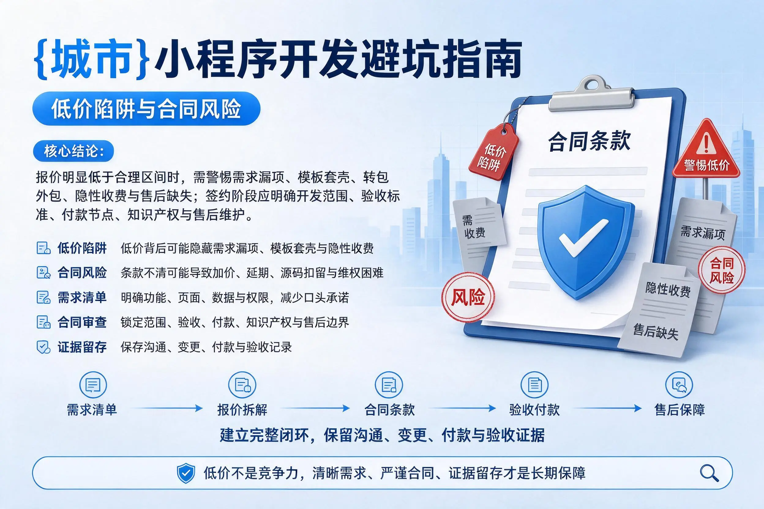 雅安小程序开发避坑指南:低价陷阱与合同风险