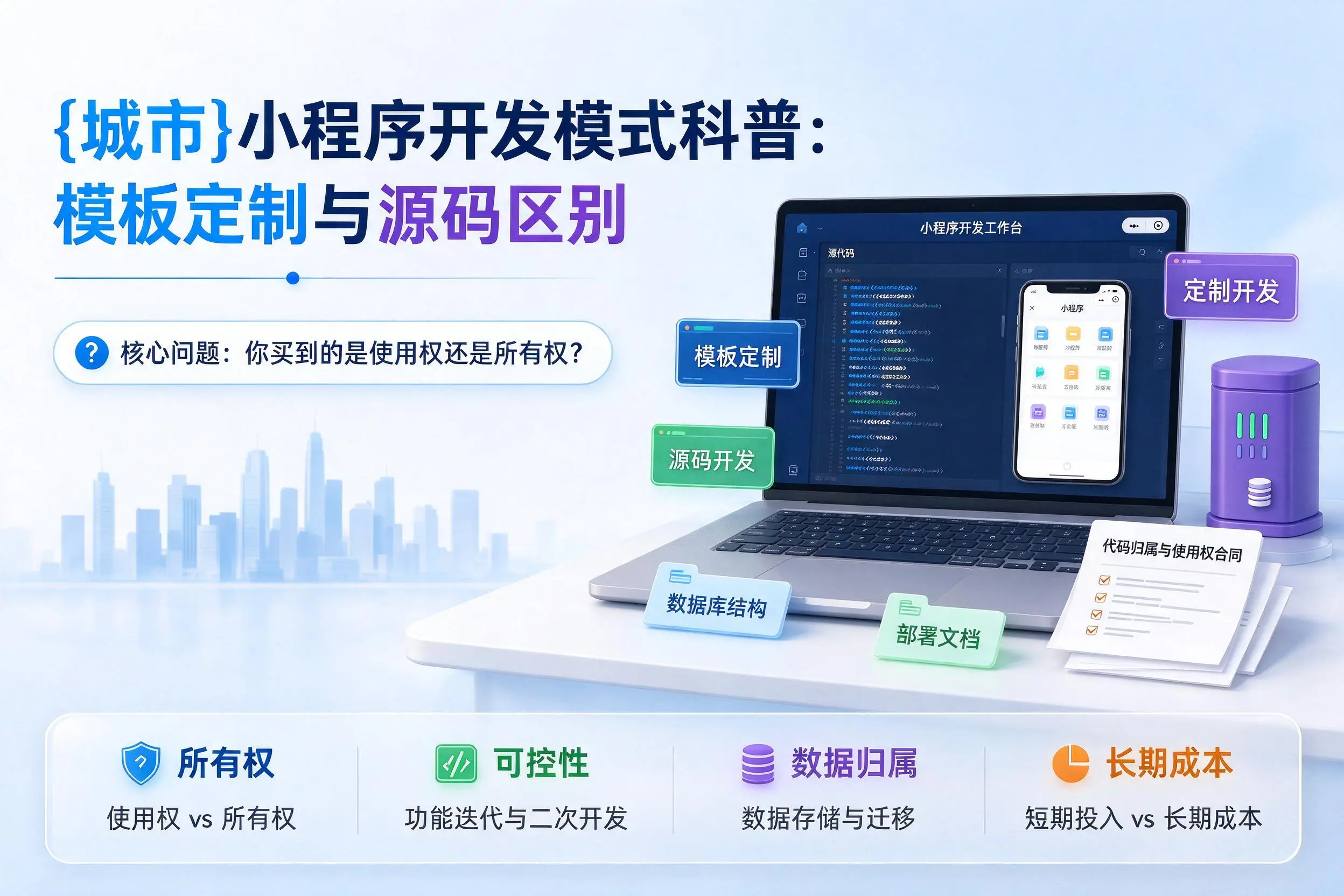 雅安小程序开发模式科普：模板定制与源码区别