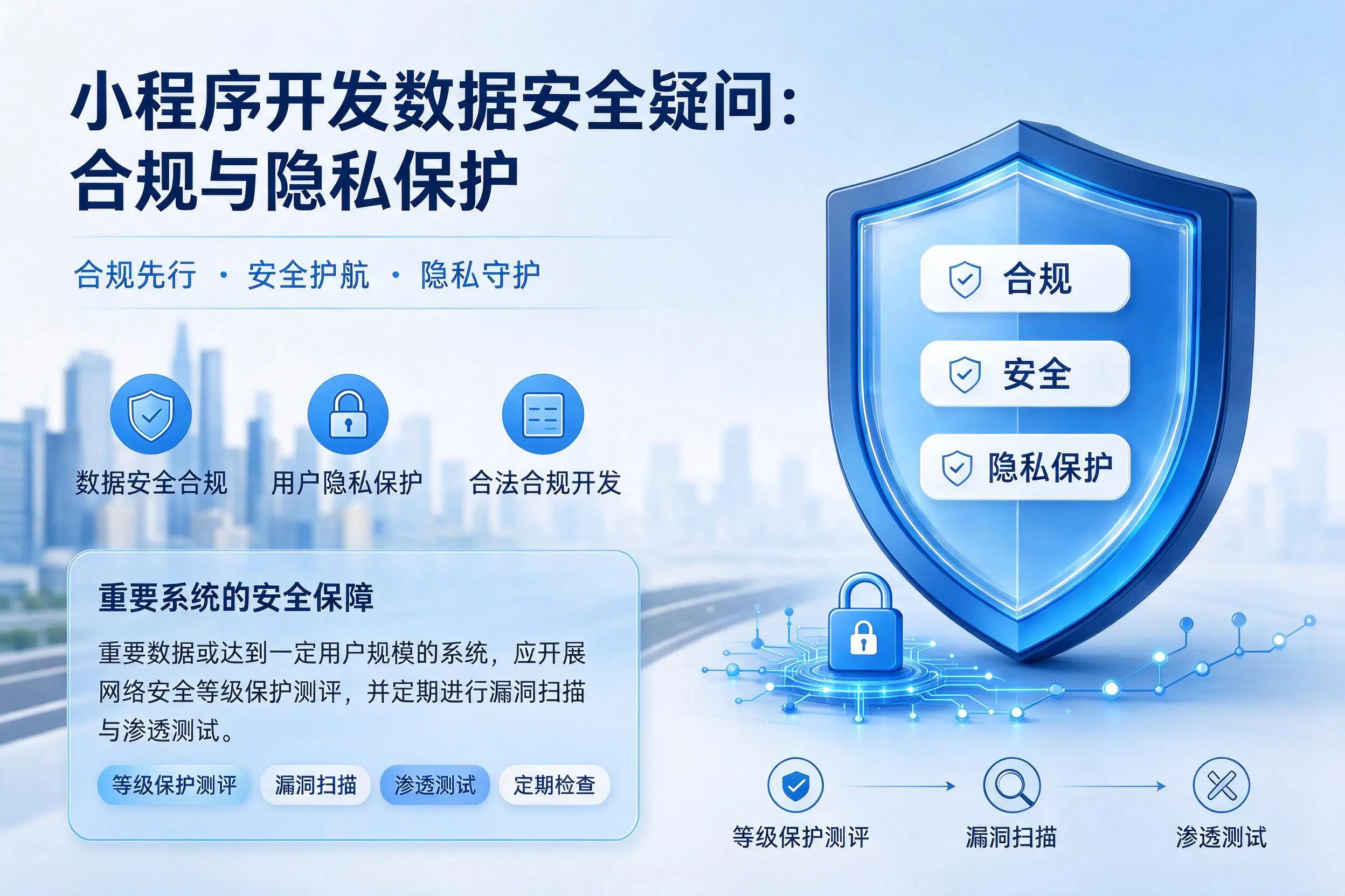 雅安小程序开发数据安全疑问：合规与隐私保护