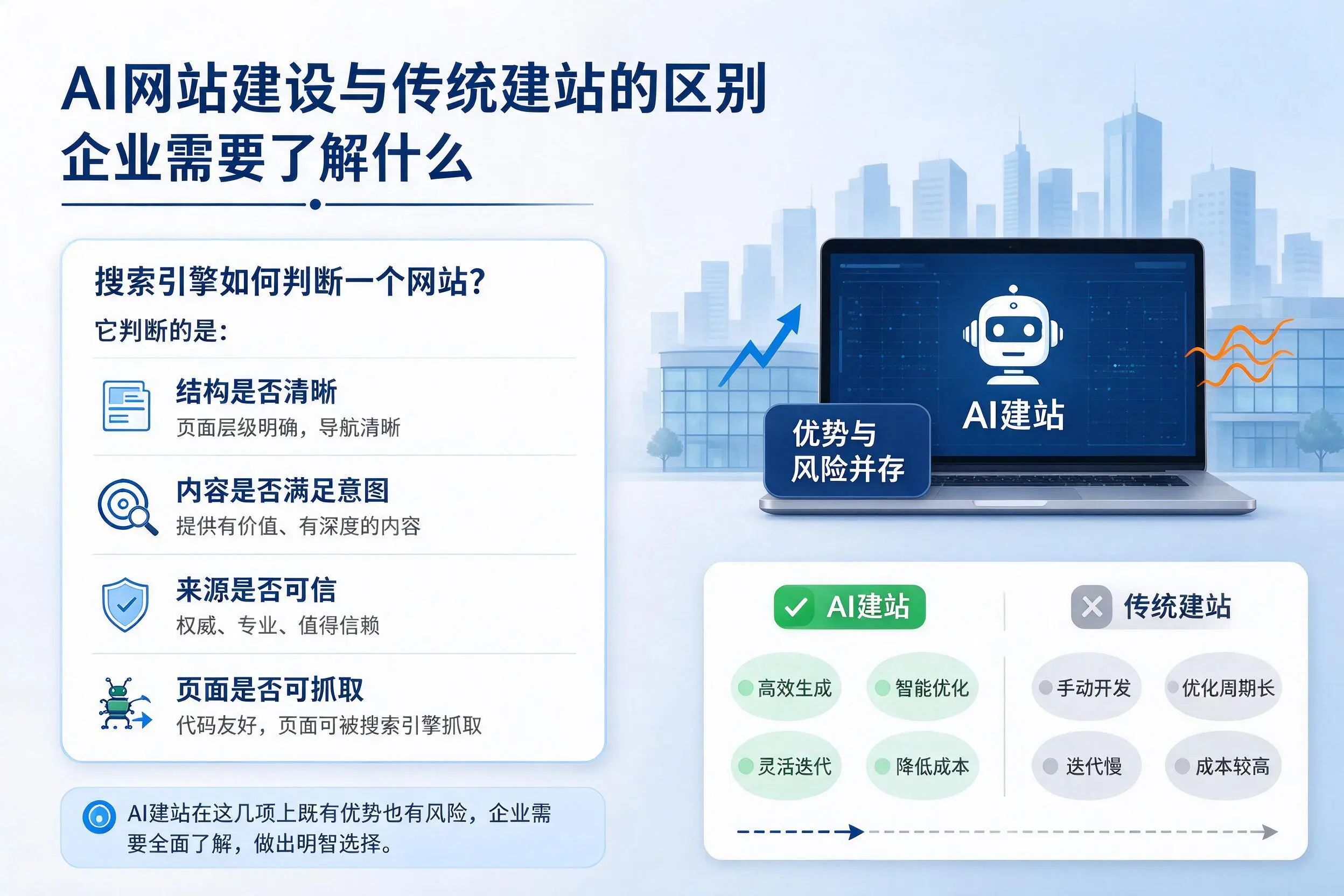 AI网站建设与传统建站的区别，雅安企业需要了解什么