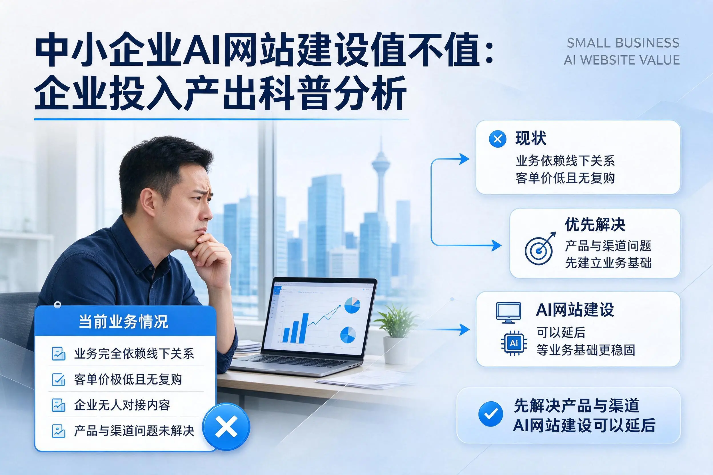 中小企业AI网站建设值不值:雅安企业投入产出科普分析