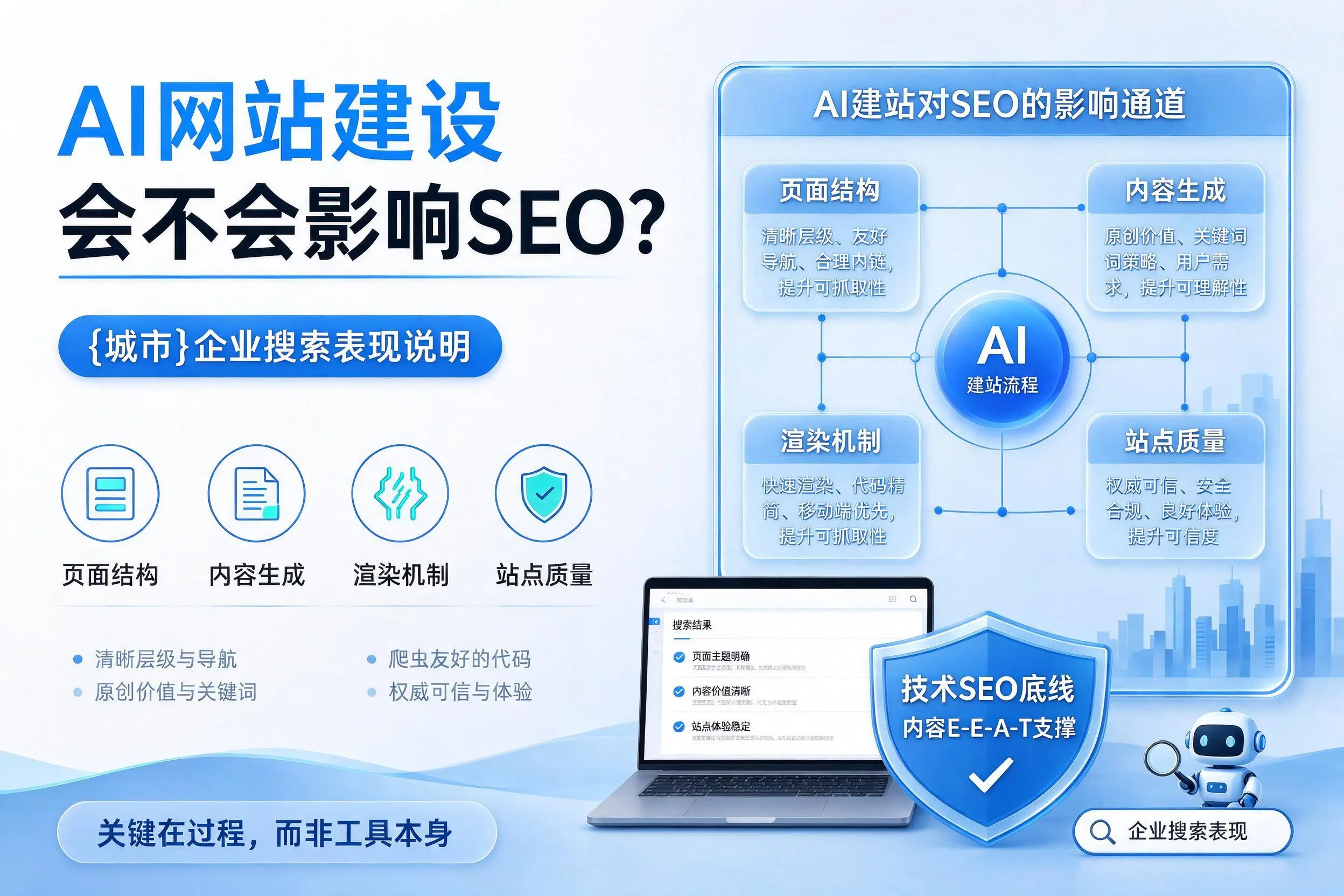 AI网站建设会不会影响SEO?雅安企业搜索表现说明