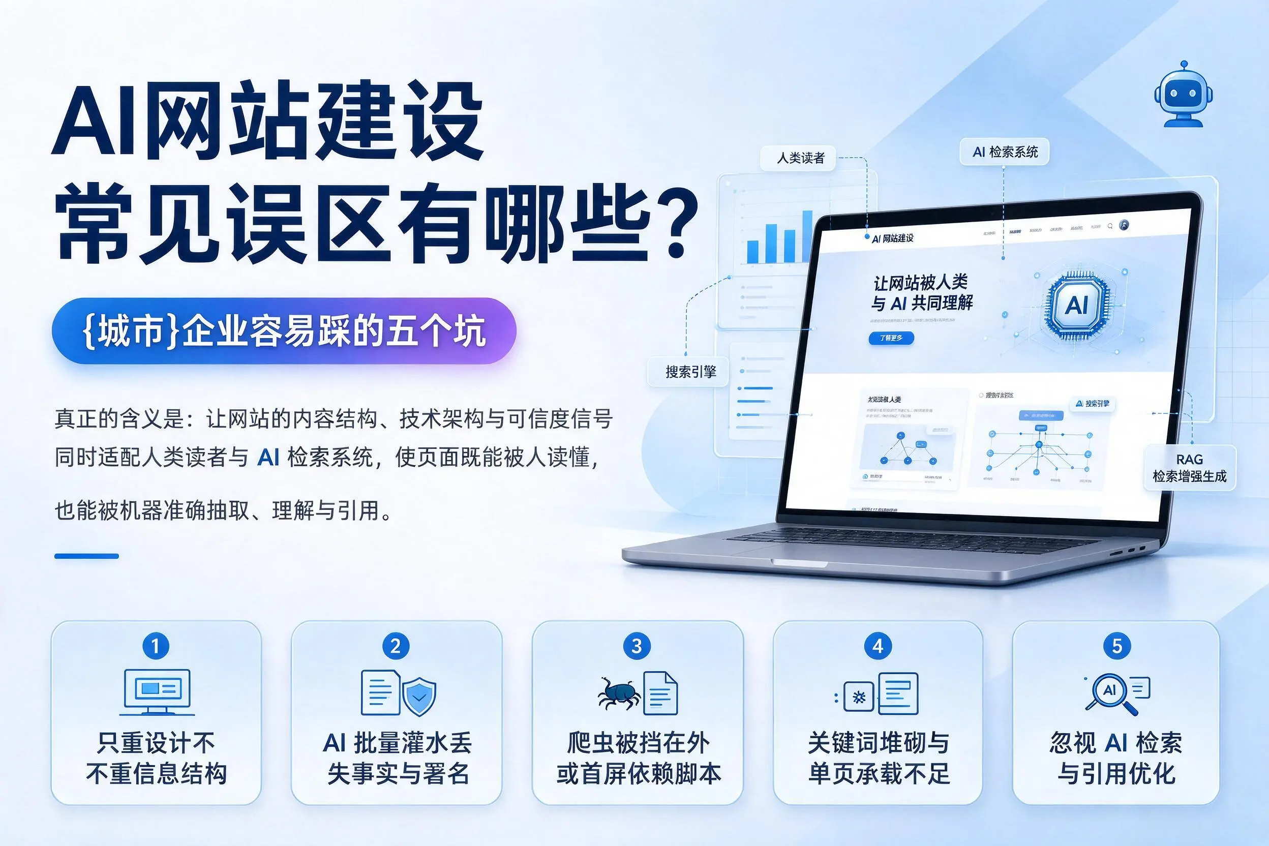 AI网站建设常见误区有哪些?雅安企业容易踩的五个坑