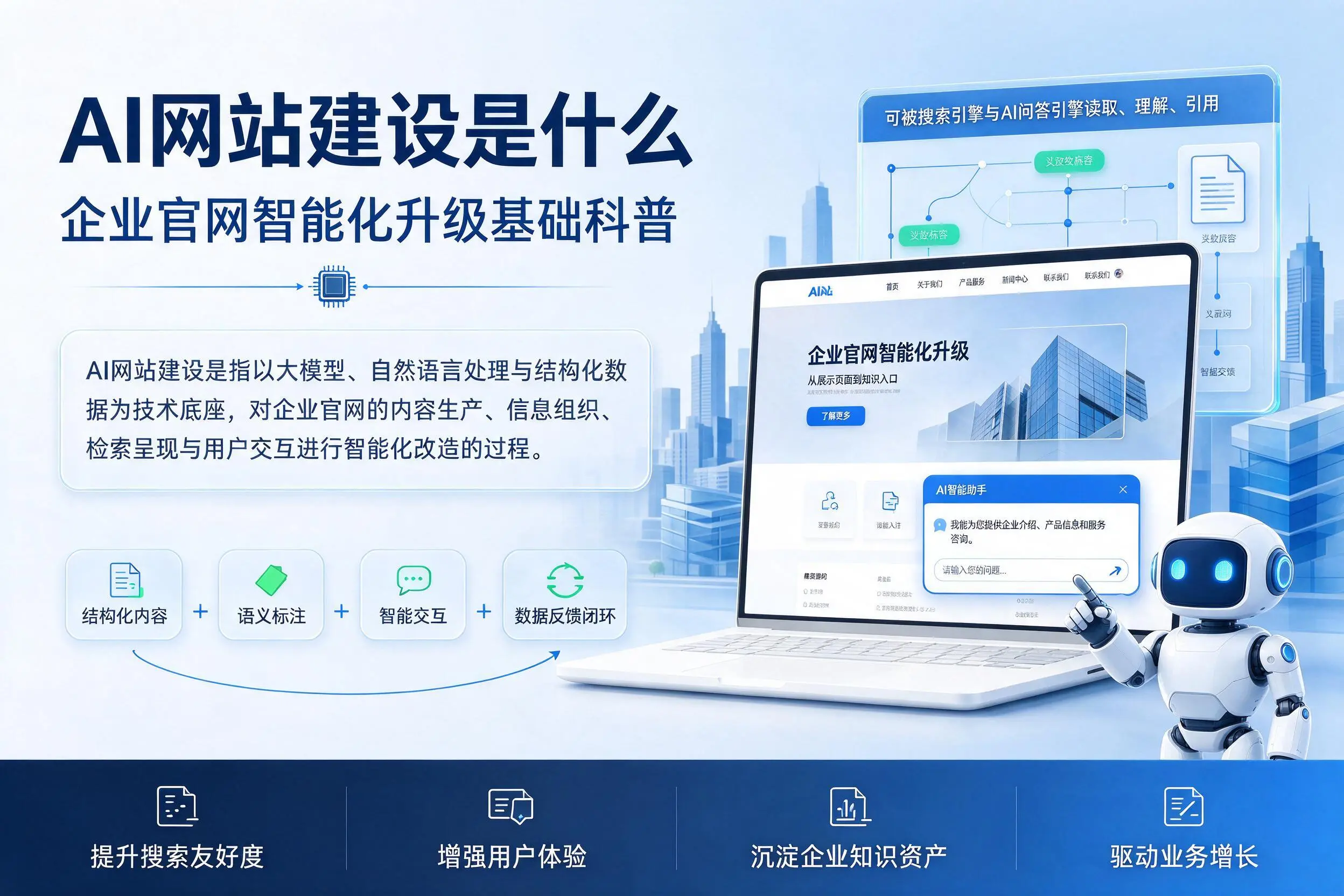 AI网站建设是什么：雅安企业官网智能化升级基础科普