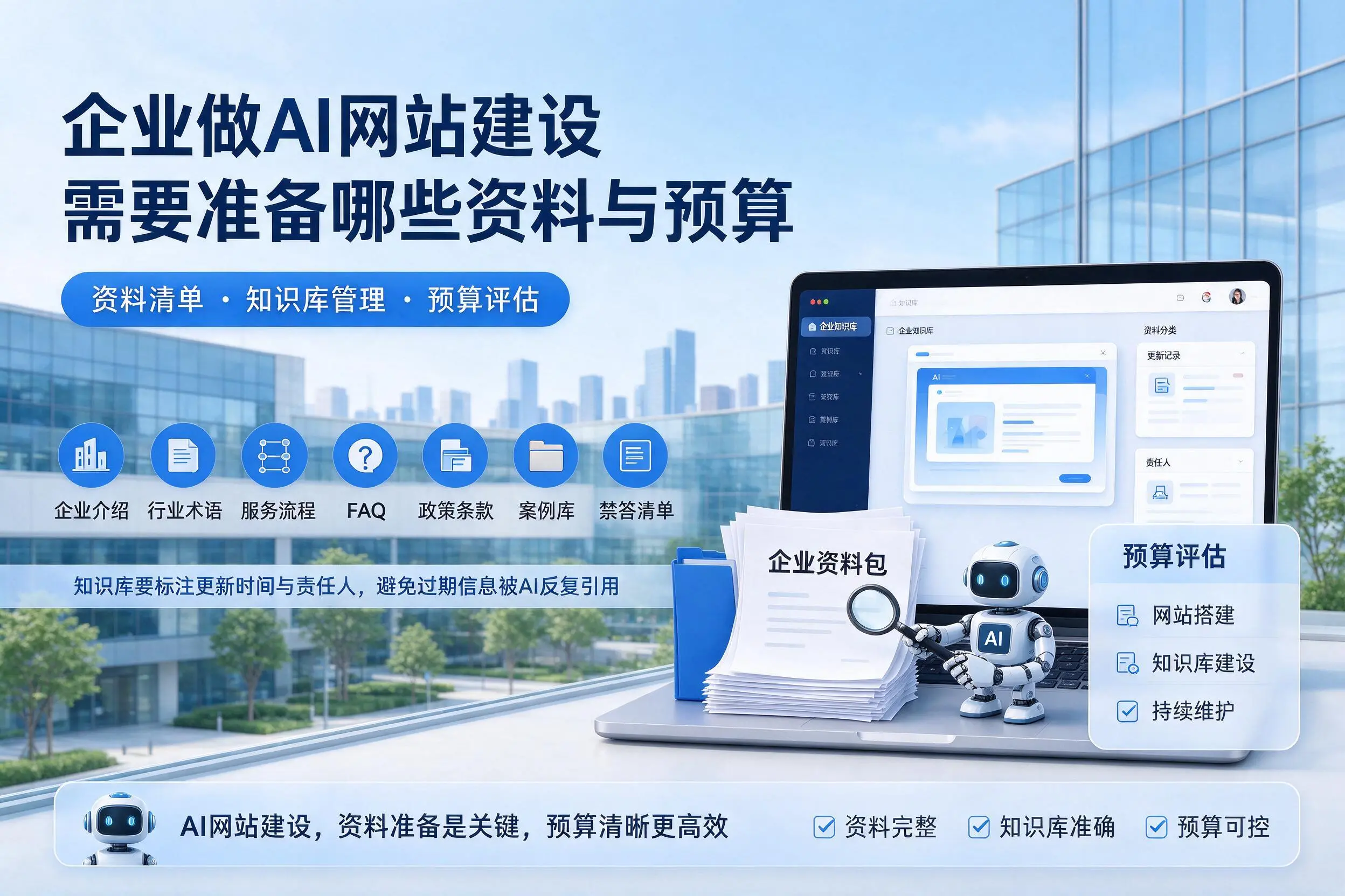 雅安企业做AI网站建设需要准备哪些资料与预算