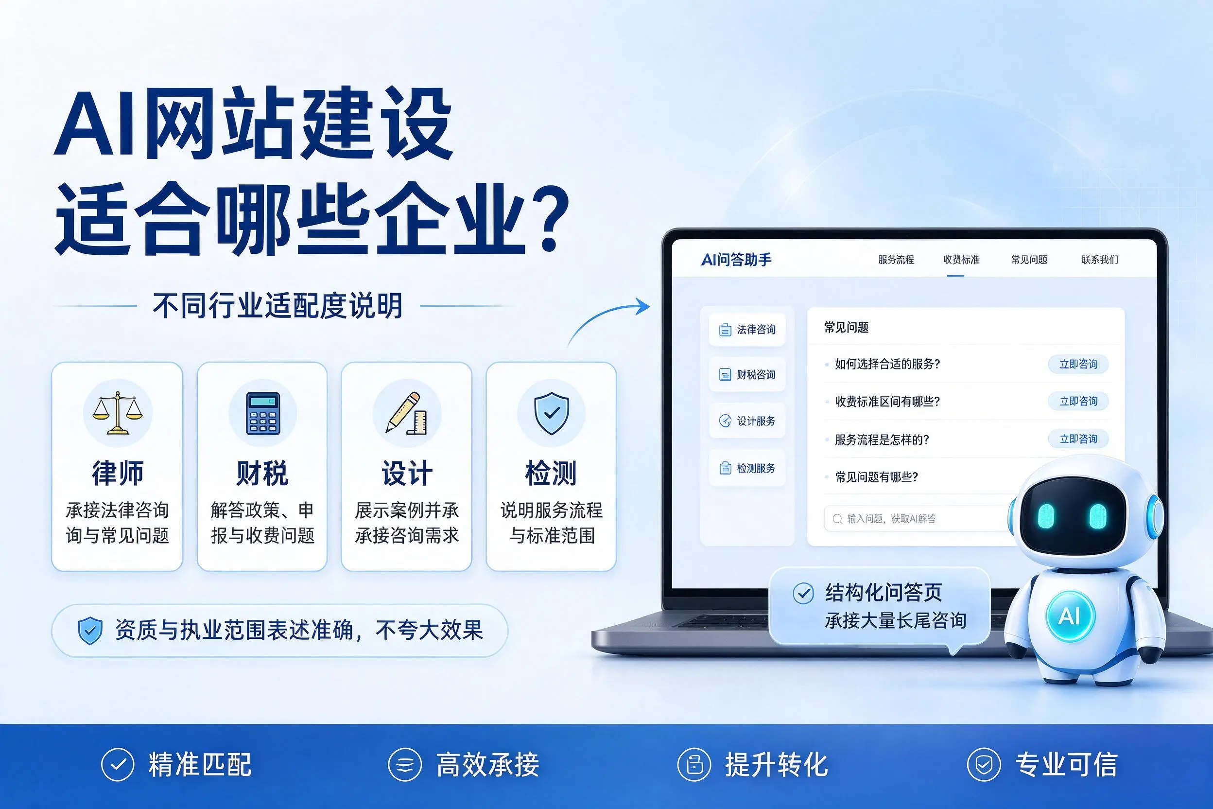 AI网站建设适合哪些企业？雅安不同行业适配度说明